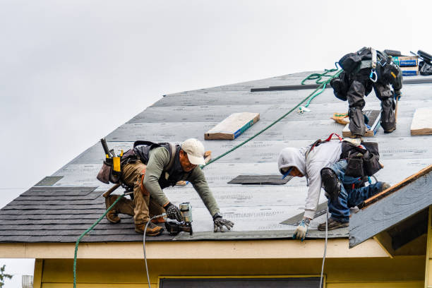 Professional Roofing technician working in Center Valley, PA